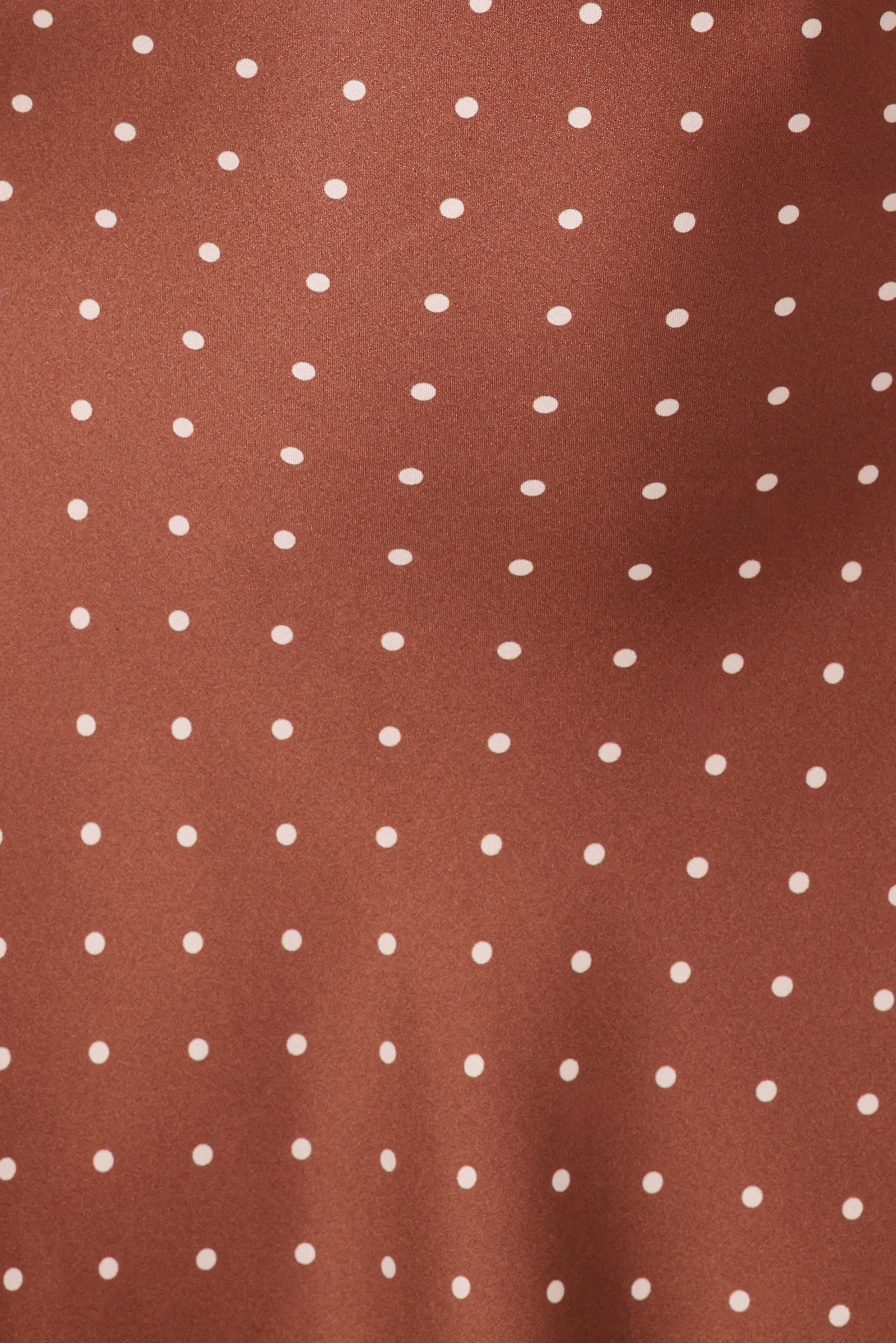 Cassinda Mini Dress - Brown Polka Dot